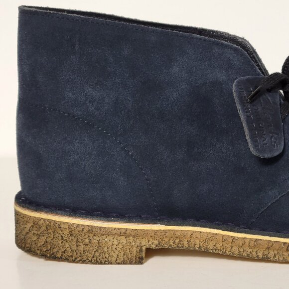 Clarks Originals Desert Boots Navy Suede Size 11.5 - Picture 3 of 12